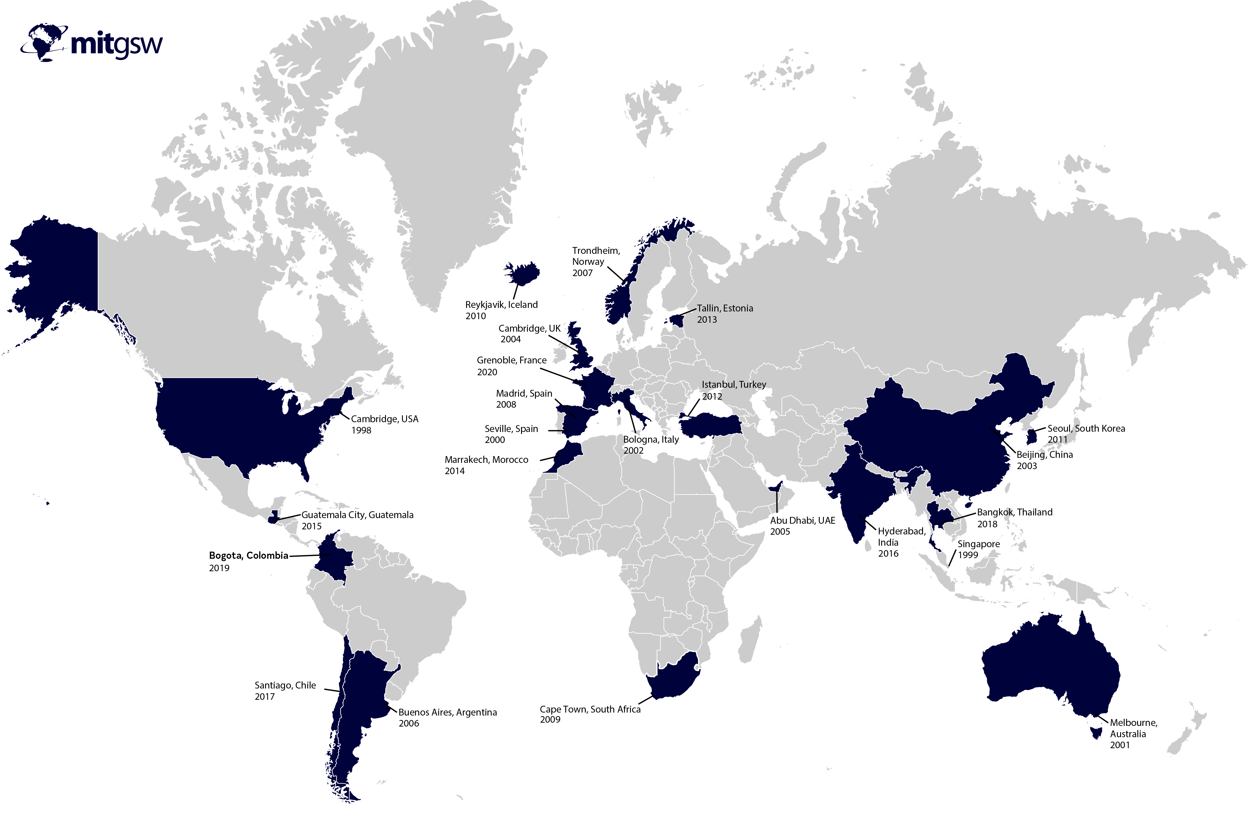 Map of countries